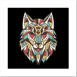 Wolf Mandala Posters and Art